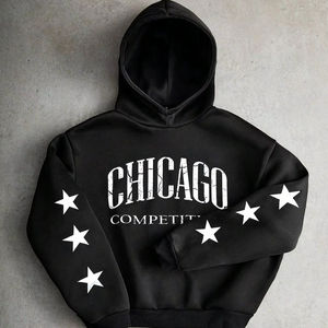 Womens <b>oversized</b> fleece <b>hoodie</b> soft cotton blend pullover sweatshirt warm cozy winter wear for gym street or casual fashion - Product Image 1