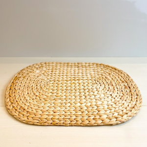 Hand weaving straw <b>placemats</b> water hyacinth <b>placemat</b> plate charger good quality table mats - Product Image 5