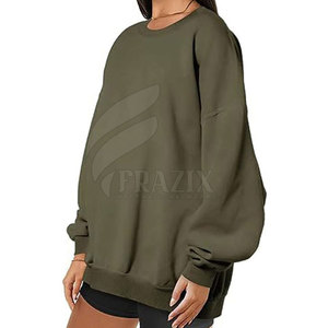 Sweat-shirts en coton à manches longues pour hommes, coupe classique, col rond, motif uni, confortables, pour l'hiver, vente en gros - Product Image 4
