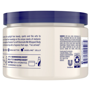Beurre corporel éclaircissant Vaseline Illuminate Me, beurre corporel fouetté, 11 oz - Product Image 2