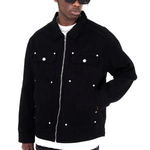 Nuevo diseño de alta calidad chaquetas bordadas con estampado personalizado chaqueta de béisbol de gran tamaño para hombre 2025 - Product Image 1