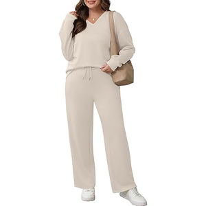 Wholesale Custom Spring Breathable Eco-Friendly Four-Way Stretch Solid Printed Fashion Ladies Activewear Two Piece Sweatsuits - Product Image 4