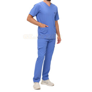 Service OEM Uniforme de gommage médical nouveau style Uniforme de gommage médical de couleur unie de haute qualité à vendre - Product Image 4