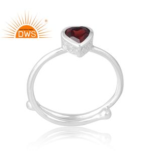 แหวนพลอยโกเมนธรรมชาติเงินสเตอร์ลิง925ขายดีที่สุดเครื่องประดับที่กำหนดเองสำหรับผู้หญิงของขวัญสำหรับผู้หญิงสำหรับเธอ - Product Image 1