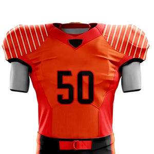 ชุดอเมริกันฟุตบอล ผลิตจากผ้าสแปนเด็กซ์ 100% ระบายอากาศได้ดี ดีไซน์ล่าสุด ราคาสมเหตุสมผล MOQ ต่ำ - Product Image 5