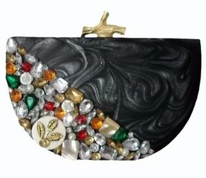 fashionable Women's Handheld Resin Clutch <b>Purse</b> Elegant Diamond Decoration Zipper Open Closure for Weddings Parties Party Gifts - Product Image 5