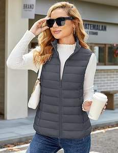 Venta Directa de Fábrica, Chaleco Acolchado con Cierre y Cuello en V, Personalizable, Transpirable, de Alta Calidad, para Hombre, Invierno, Casual - Product Image 1