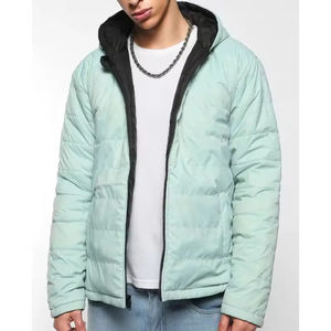 Chaqueta Acolchada de Lona para Hombre, con Capucha, Plegable, Estilo Urbano, Personalizable, Ecológica, de Alta Calidad, Moderna, Popular, Reversible por Delante - Product Image 1