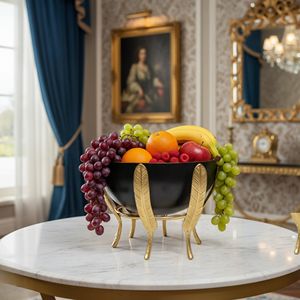 ชามผลไม้เหล็กขัดเงาอะลูมิเนียมคุณภาพดี ทนทาน ตกแต่งบ้านและงานเลี้ยง น้ำหนักเบา ขายดี - Product Image 2