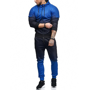 Chándal con logotipo personalizado para hombre con cremallera completa de alta calidad para primavera y verano, conjuntos de chándal para hombre - Product Image 6