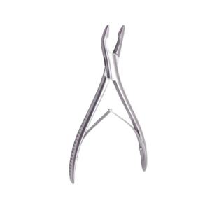 Rongeur nasal manuel en acier de 17 cm pour instruments ORL, avec extrémité ronde incurvée de 5 mm pour les procédures médicales - Product Image 1