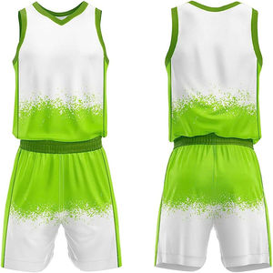 Maillot et short de basketball en tissu respirant à séchage rapide – Vente en gros - Product Image 1