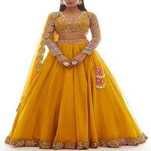 Lehenga ชุดแต่งงานสำหรับผู้หญิงชุดแต่งงานชุดแต่งงาน2023ชุดแต่งงานสำหรับเจ้าสาวดีไซน์ใหม่ - Product Image 2