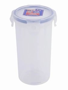1000ml Small <b>Plastic</b> Round Food <b>Container</b> Lock <b>Lid</b> White Airtight Storage Multi Size 300 - 1900ml Kitchen India Made - Product Image 5