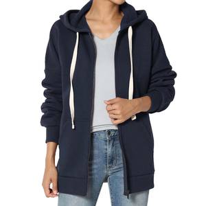 Sudadera con capucha verde con cordón blanco, al por mayor, hasta la rodilla, con estilo y elegancia, con cremallera - Product Image 3