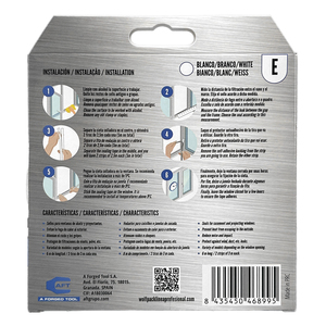 Guarnizione elastica per esterni "E" 6 m x 9 mm. Bianco - Product Image 3
