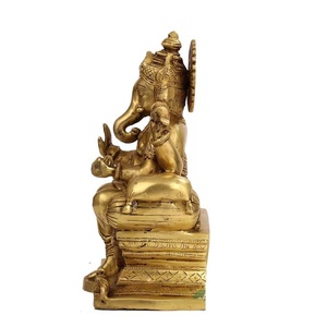 Best Quality Antique Finish Lord Ganesh <b>Statue</b> Perfect for Home Decor Spiritual Healing & Prosperity Blessings - Product Image 3