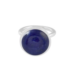 Bijoux fins classiques simples bague en argent sterling 925 calcédoine bleue pierre précieuse - Product Image 6