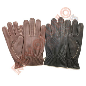 Vente en gros de gants d'habillage pour hommes en cuir personnalisés de couleur noire gants de conduite en cuir coupe-vent chauds d'hiver unisexe fabricant - Product Image 3