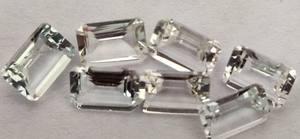 Topaze blanche naturelle taille octogonale 8x10mm facettée - Topaze blanche taille octogonale de qualité excellente, en vrac - Product Image 2