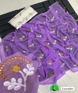 Descubre saris exclusivos en una variedad de telas y colores Encuentra saris a precios bajos sin comprometer la calidad - Product Image 6