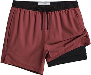 Amano Sports Customized Men Compression Liner 2 in 1 Gym <b>Shorts</b> Beach <b>Shorts</b> <b>Swim</b> Trunks with Zipper Pocket <b>For</b> Men And <b>Women</b> - Product Image 6