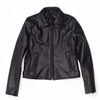 Offre Spéciale offre de paragon vêtements veste en cuir gonflé en cuir de vachette uni noir, veste en cuir de vachette vierge OEM à l'intérieur de la fourrure