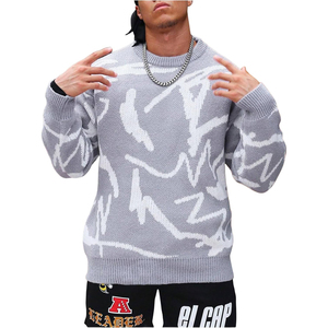 2025 nouveaux pulls pour hommes brodés pull tricoté laine de haute qualité automne/hiver pull OEM et ODM Alliable - Product Image 1