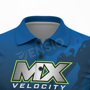Polos de course personnalisables en polyester à séchage rapide de haute qualité pour hommes vêtements de sport de moto Pit Crew imprimés respirants - Product Image 3