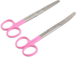 Tijeras de vestir de 14cm, rectas o curvas, diferentes colores, acero inoxidable alemán de Zarnab Surgical - Product Image 3