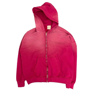 Sudadera con capucha y cremallera completa, estilo vintage, lavado ácido, oversize, para hombre y mujer, estilo streetwear, de tela gruesa. - Product Image 1