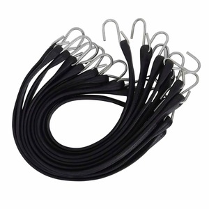 Cordones elásticos de látex natural HD y PP de 15 "con ganchos de metal para amarre de lona en remolques - Product Image 1
