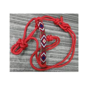 Nailon rojo de alta calidad, duradero, Inglés occidental, diseño geométrico, cuerda con cuentas, Halter, superventas, fabricantes indios, venta al por mayor - Product Image 6