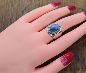 Anillo de plata de ley 925 con piedra preciosa natural para mujer, regalo para ella - Product Image 3