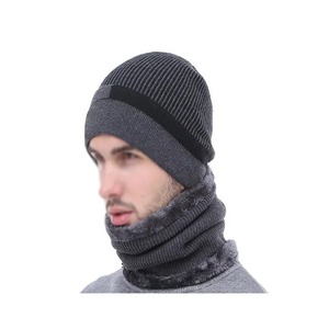 Mono Riders Unisex Winter Warm Cuffed Striped Breathable Spandex/Cotton Satin Lined Knitted Beanie Custom Logo <b>Men</b> Women Outdoor - Product Image 4