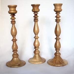 Bougeoir de table de haute qualité à l'ancienne décor à la maison meilleure vente bougeoir en bois brillant poli - Product Image 6