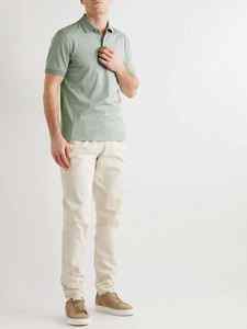 เสื้อโปโลสำหรับผู้ชายเสื้อโปโลแขนสั้นพิมพ์ลายเสื้อกอล์ฟ - Product Image 5