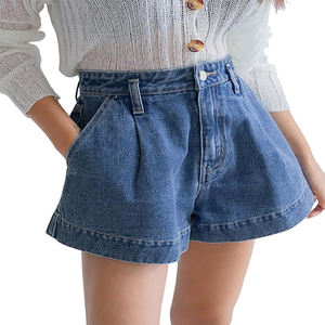 <b>Women's</b> Skinny Fit Summer Denim Shorts Breathable Casual Cotton <b>Jeans</b> Shorts Hot Sale Side Pockets High <b>Waist</b> - Product Image 1
