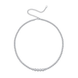Haute qualité personnalisé Hip Hop Moissanite diamant tennis ruban collier avec pour les cadeaux d'anniversaire pour les femmes collier - Product Image 4