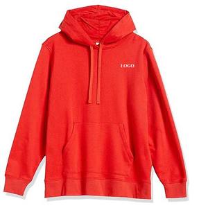 100% algodón polar peso pesado manga larga pulóver logotipo personalizado diseño OEM Casual sólido tejido sudaderas con capucha para mujer con bolsillos - Product Image 6