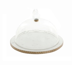 Superior Quality Golden Plated Finishing <b>Cake</b> <b>Server</b> Rounded Platter For Event & Birthday Party Celebration Usage Items - Product Image 3