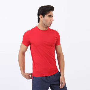 T-shirt unisexe personnalisé 100% en coton de qualité supérieure respirant à col rond et col montant pour l'impression de logo pour hommes - Product Image 1