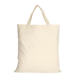 Bolsa de Algodón Natural - 38x42cm - Mangos Cortos - Product Image 1