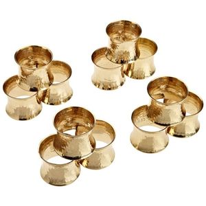 Anneau de serviette en métal exclusif, idéal pour offrir en cadeau, les fêtes de pendaison de crémaillère et la décoration de table festive - Product Image 5