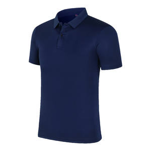 Chemises de golf en coton vierge et polyester Polos unis Logo personnalisé Polos grande taille pour hommes - Product Image 5