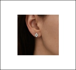 Pendientes de Diamantes de Lujo de 9 Quilates de Oro Puro Cultivados en Laboratorio, Certificados por IGI, Ef Vs Vvs, Joyería Artesanal para Mujer, Fábrica Oem Odm Lista para Entrega - Product Image 3