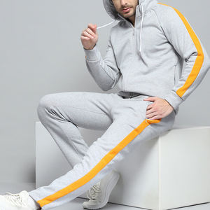 Chándal personalizado de alta calidad con cremallera para hombre, chándal para correr, sudaderas, conjunto de dos piezas para hombre, Sudadera con capucha y pantalón - Product Image 3