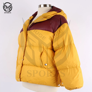 Chaquetas gruesas con logotipo personalizado para hombre, chaqueta acolchada impermeable con cremallera de invierno, prendas de vestir cálidas para invierno - Product Image 3