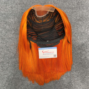 Ombre-peluca recta de hueso de color naranja por Thanh An extensiones de cabello-100% cabello virgen, sin enredos, sin caída de precios al por mayor - Product Image 2
