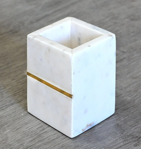 Meilleure vente distributeur de savon de salle de bain en marbre et plateau ensemble d'accessoires de salle de bain 4 pièces ensemble fabrication prix le plus bas - Product Image 3